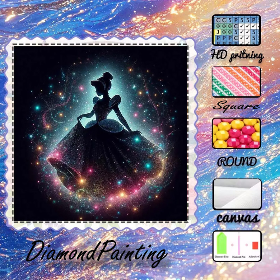 5D Diamond Painting Kit Full Drill - 1 piece - 5D-DIY - Flocking