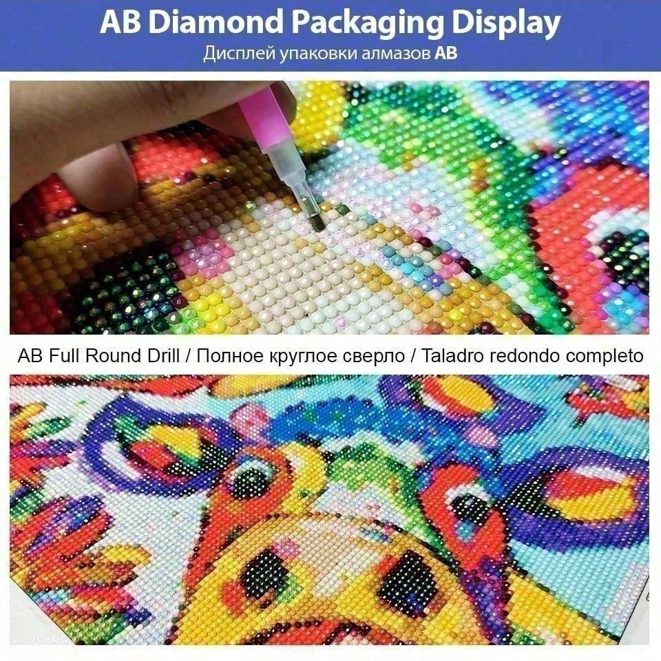 1 piece 5D DIY flocking cloth, - огляд і ціна 5D Diamond Painting Kit Full Drill