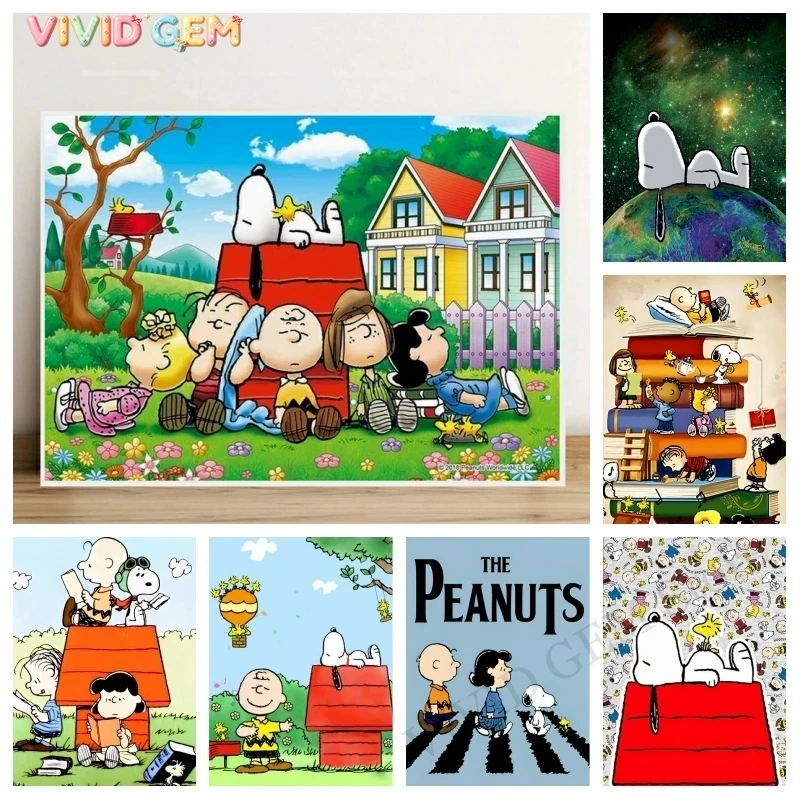 VIVID GEM 2026 New Cute Snoopy - огляд і ціна 5D Diamond Painting Kit Full Drill