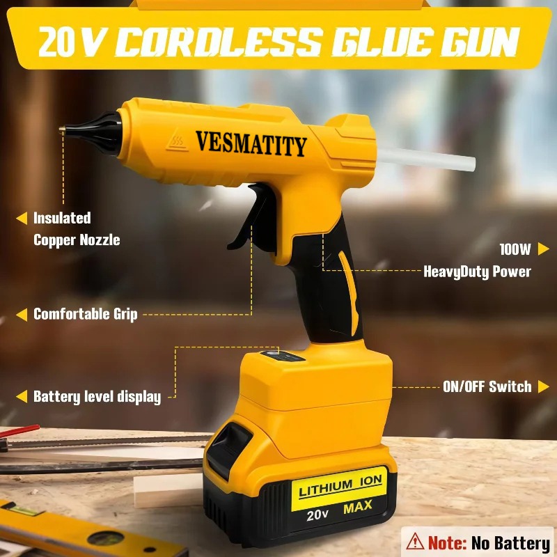 Original Cordless Electric Han - огляд і ціна Hot Melt Glue Gun Cordless