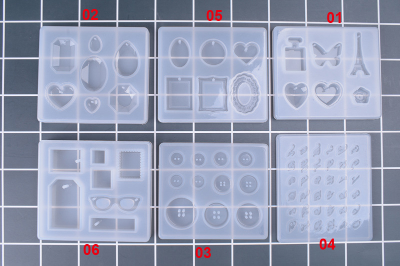 6 Designs Silicone Resin Mold  - огляд і ціна Silicone Epoxy Resin Molds Set