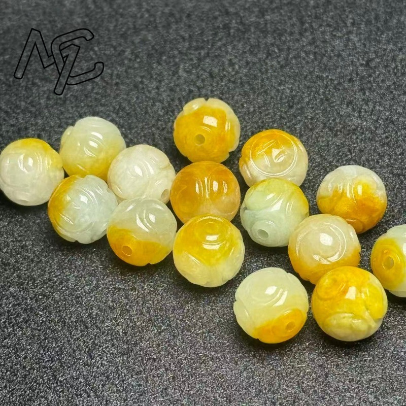 5pcs Natural Yellow Emerald Ja - огляд і ціна Beading
