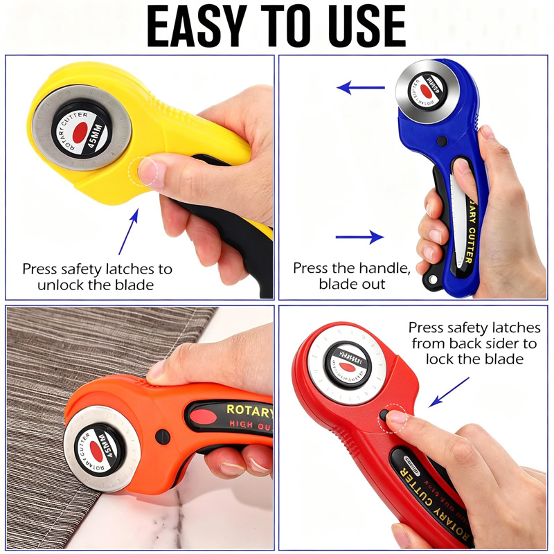 Fabric Rotary Cutter 45mm Blad - огляд і ціна Rotary Cutter For Fabric 45Mm