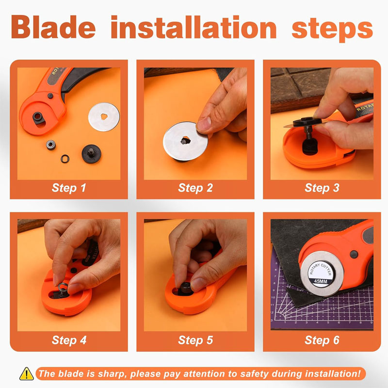 Fabric Rotary Cutter 45mm Blad - огляд і ціна Rotary Cutter For Fabric 45Mm