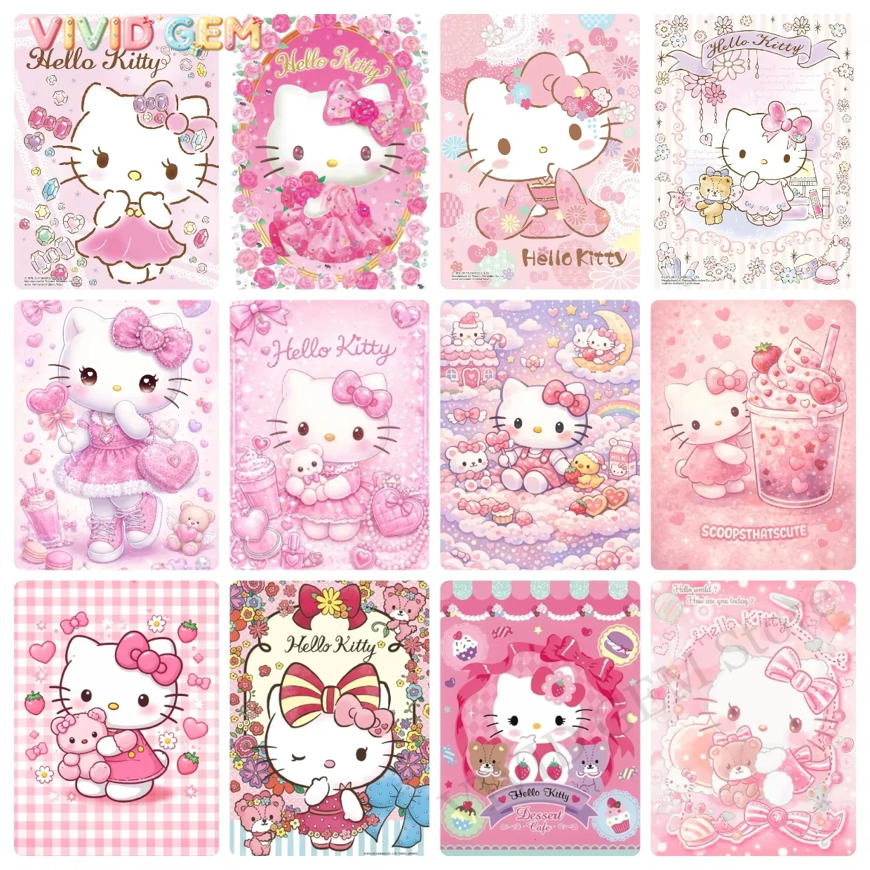 VIVID GEM Sanrio 5D DIY Diamon - огляд і ціна 5D Diamond Painting Kit Full Drill