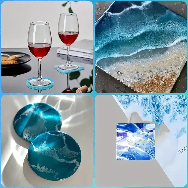 5Pcs/Set DlY Epoxy Resin Cup C - огляд і ціна Silicone Epoxy Resin Molds Set