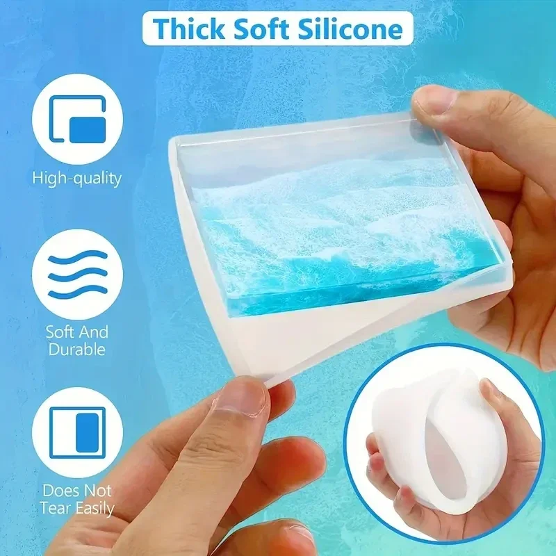 5Pcs/Set DlY Epoxy Resin Cup C - огляд і ціна Silicone Epoxy Resin Molds Set