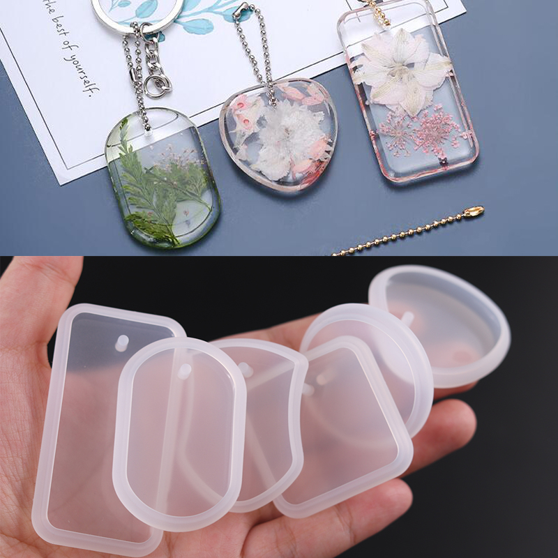 1PC DIY Keychain Pendant Silic - огляд і ціна Silicone Epoxy Resin Molds Set