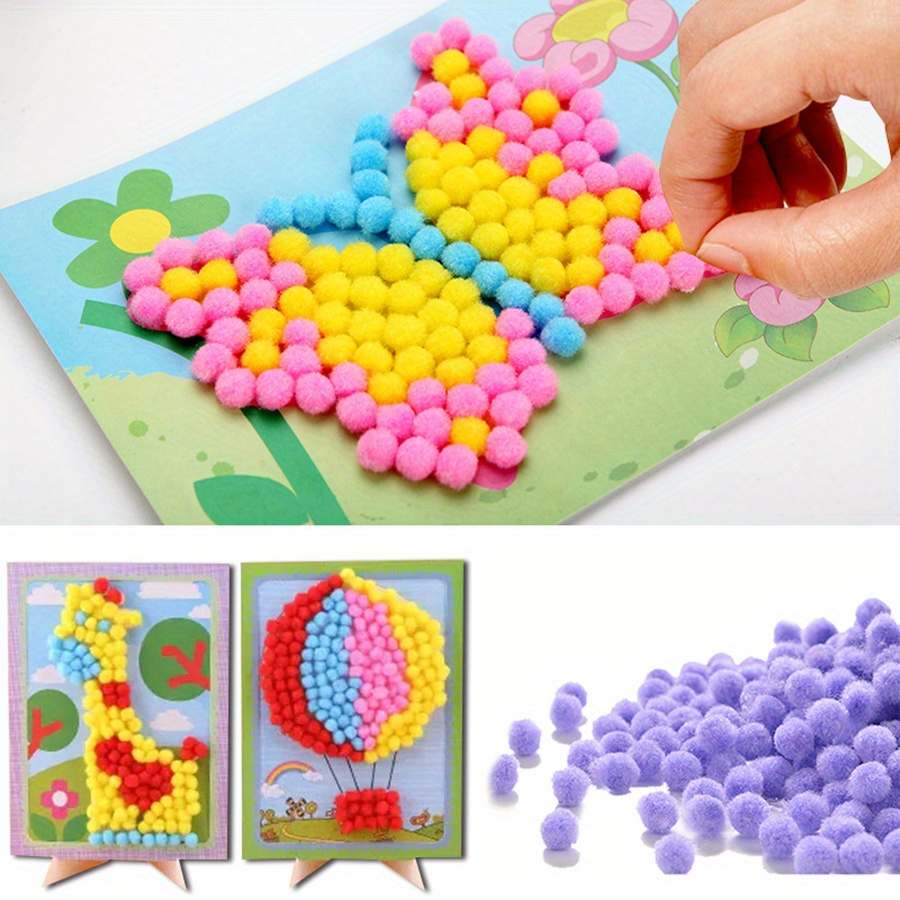 2pcs 16x21cm Colorful Pom-Pom  - огляд і ціна Painting Supplies