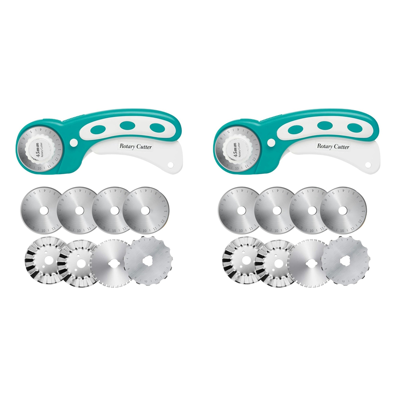 【TODAY-ONLY!】2Pcs 45Mm Rotary  - огляд і ціна Rotary Cutter For Fabric 45Mm