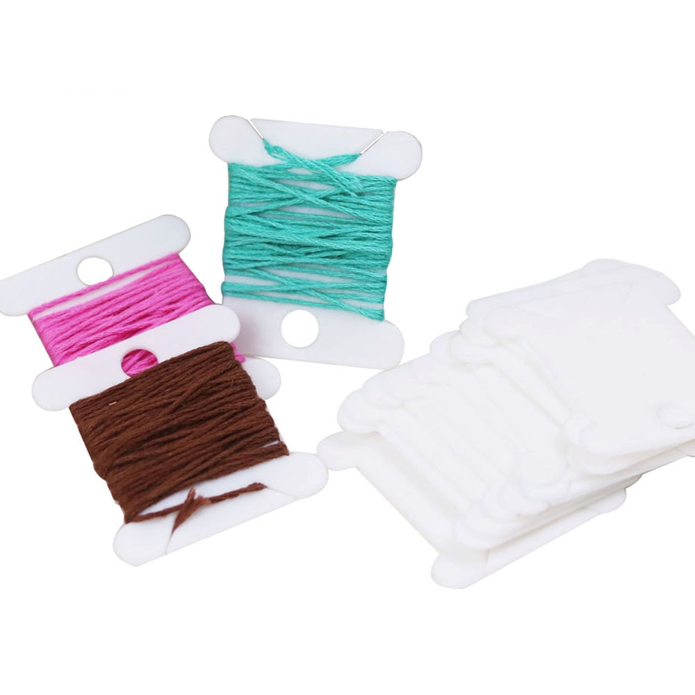 30pcs Plastic Floss Bobbins Se - огляд і ціна Cotton Embroidery Thread Skeins