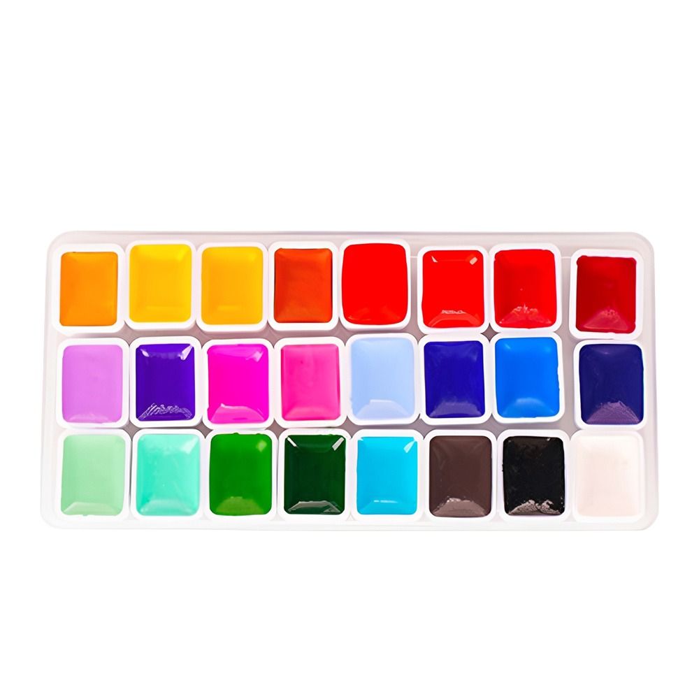 24 Colors Watercolors Paint Se - огляд і ціна Watercolor Paint Set Solid Pigment