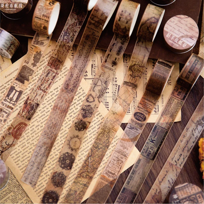 18.5mm*2m Vintage Washi Paper  - огляд і ціна Vintage Junk Journal Scrapbooking Paper