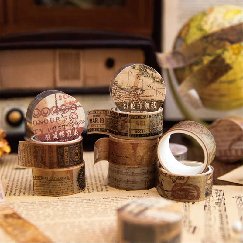 18.5mm*2m Vintage Washi Paper  - огляд і ціна Vintage Junk Journal Scrapbooking Paper