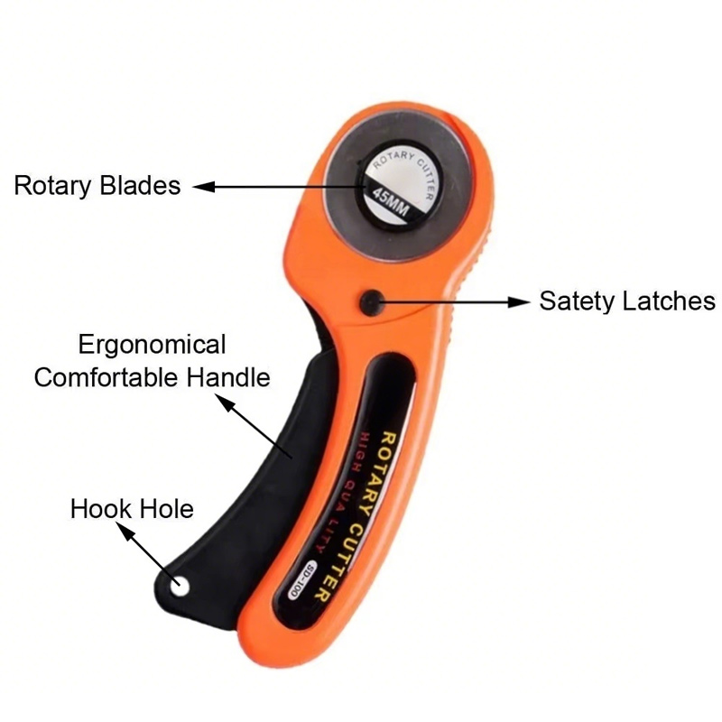 45MM Roller Wheel Knife Cloth  - огляд і ціна Rotary Cutter For Fabric 45Mm