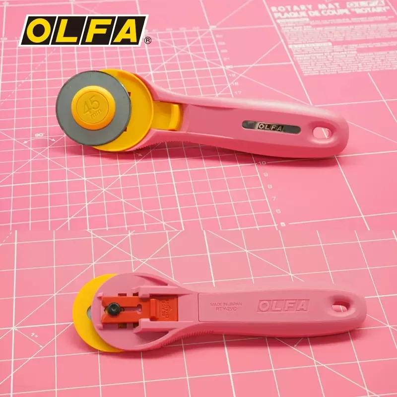 Olfa RTY-2/C 45mm Rotary Pinkl - огляд і ціна Rotary Cutter For Fabric 45Mm