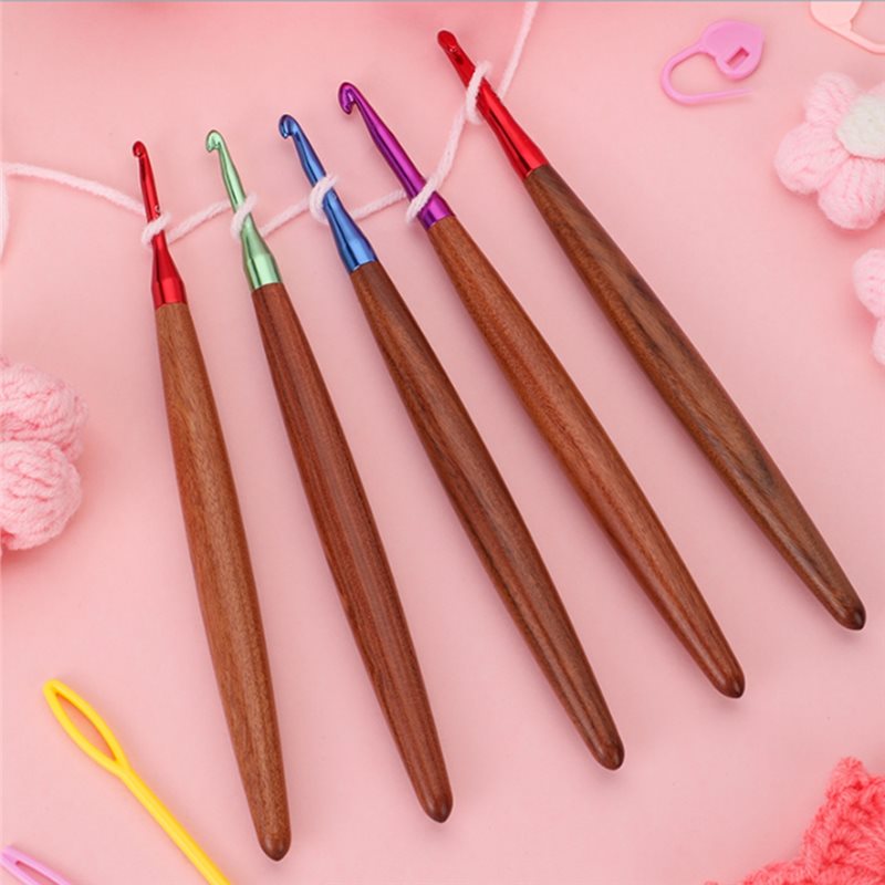 A59Z-Ergonomic Wooden Handle C - огляд і ціна Wooden Crochet Hooks Ergonomic Handle