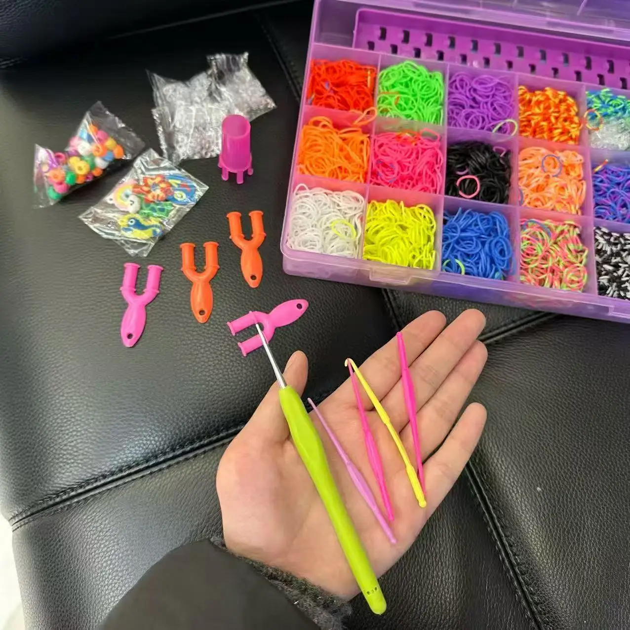 4800 Loom Bands Kit, Rubber Ba - огляд і ціна Beading