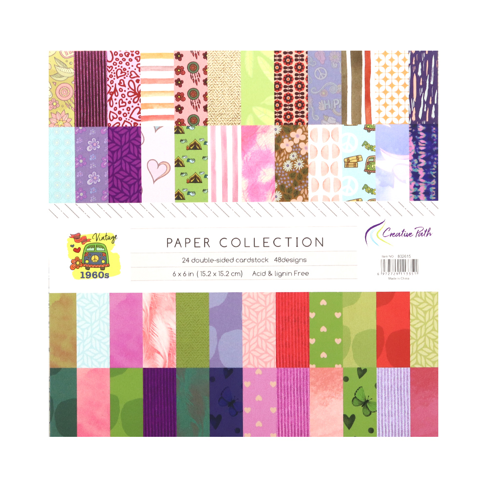 Creative Path 1960s Vintage Fl - огляд і ціна Vintage Junk Journal Scrapbooking Paper