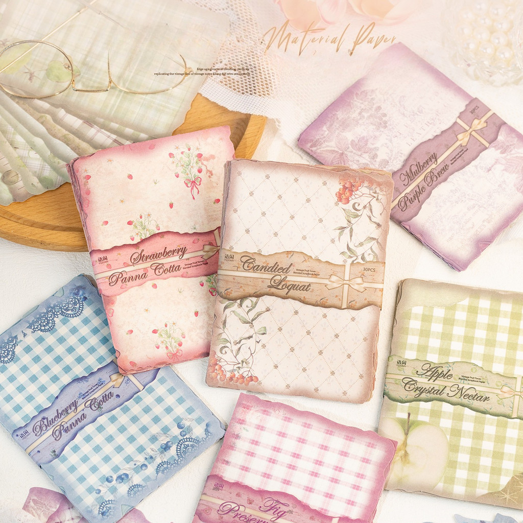 30sheets Vintage Scrapbook Pap - огляд і ціна Vintage Junk Journal Scrapbooking Paper