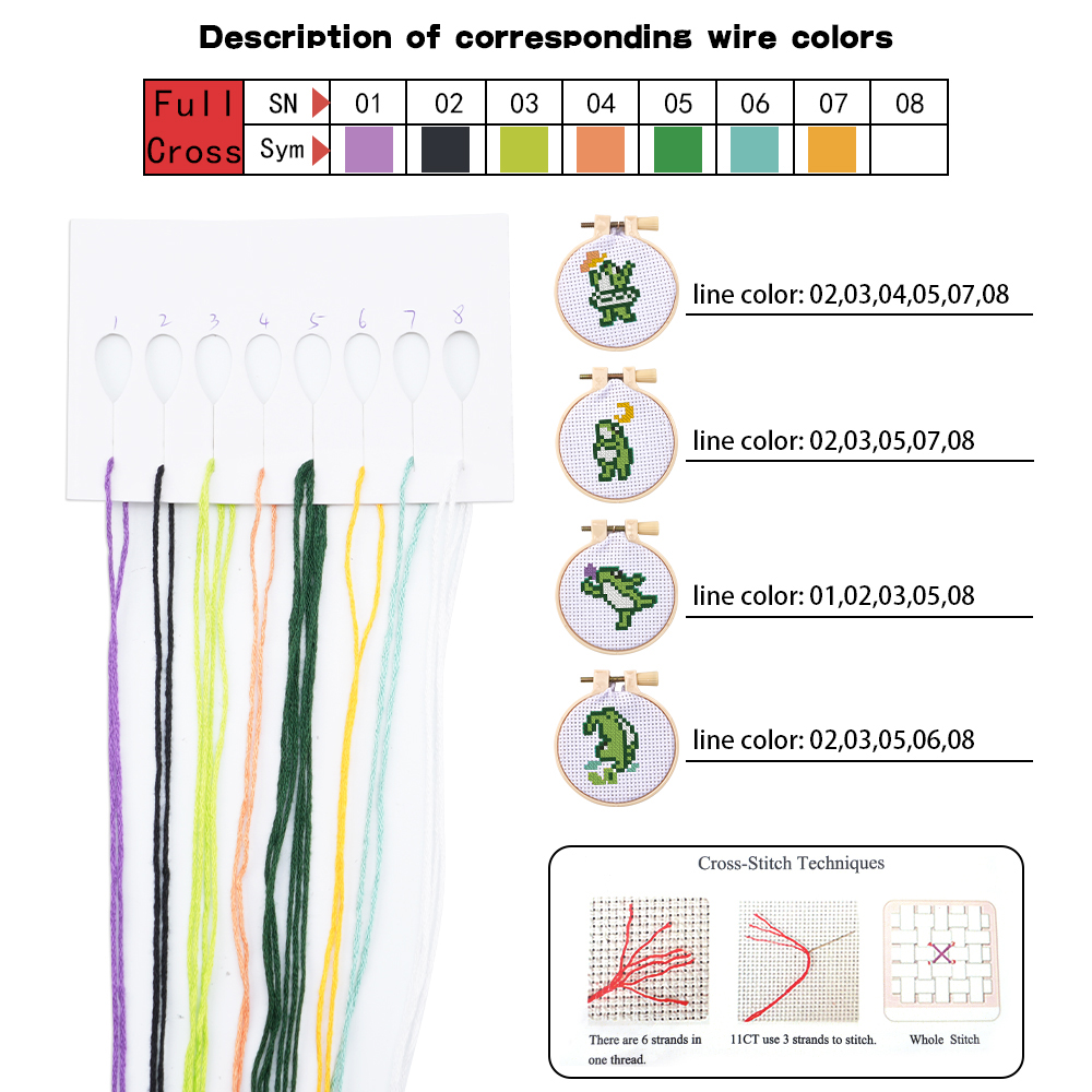 4pcs Embroidery Starter Kit DI - огляд і ціна Craft Tools