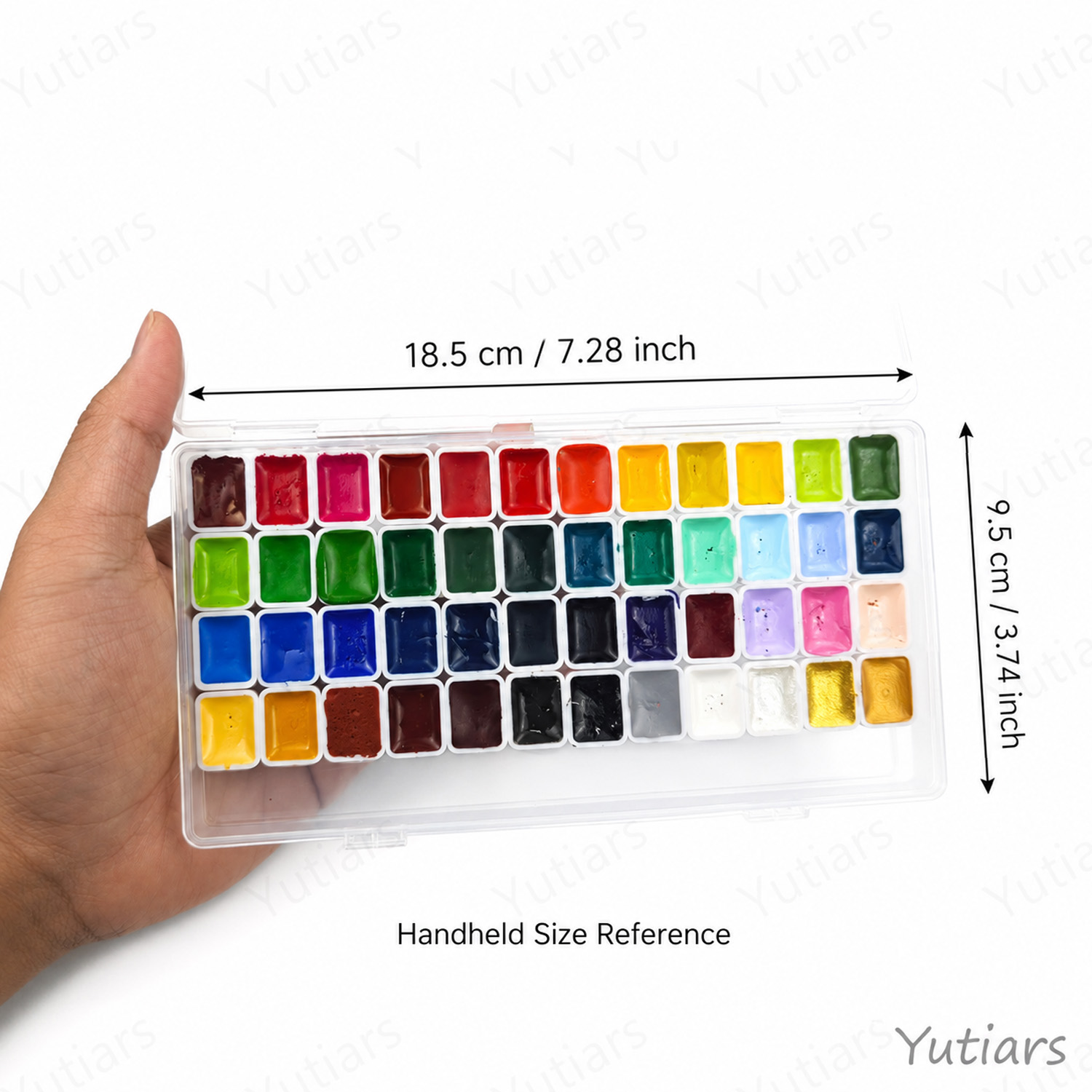 48 Colors Professional Granula - огляд і ціна Watercolor Paint Set Solid Pigment