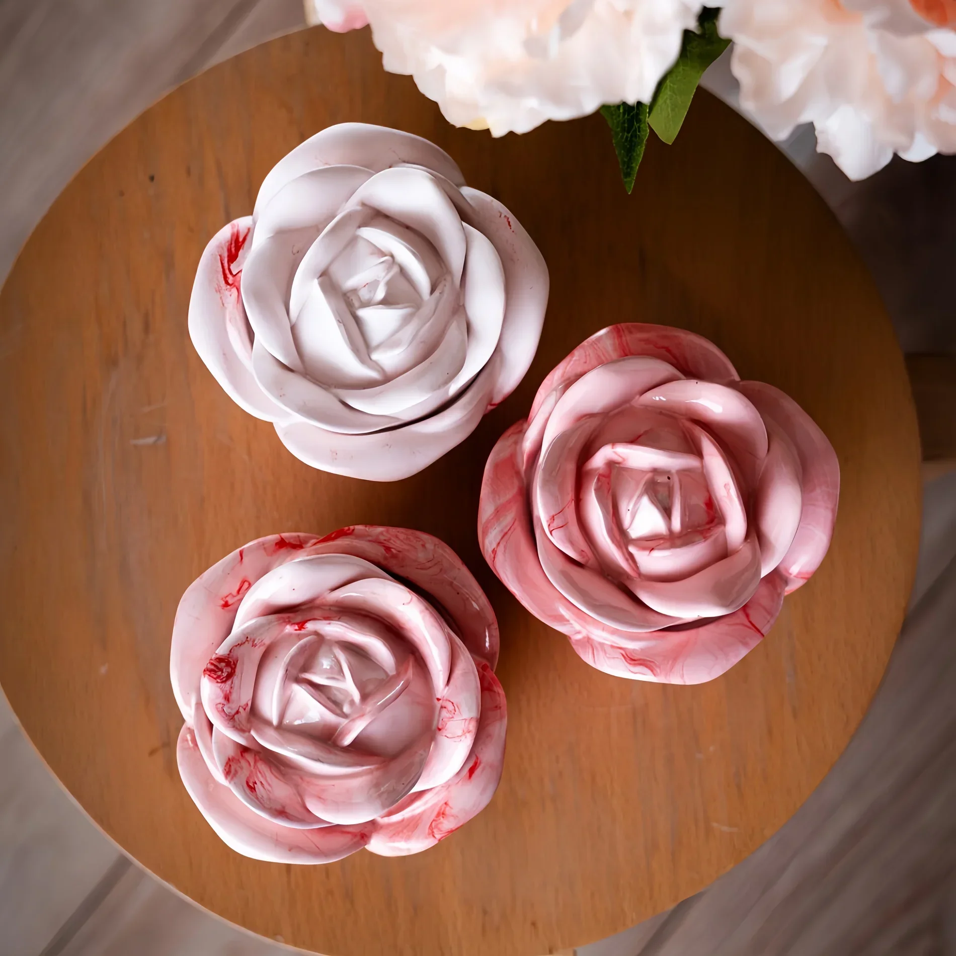 2-Piece Set Rose Shaped Silico - огляд і ціна Silicone Epoxy Resin Molds Set