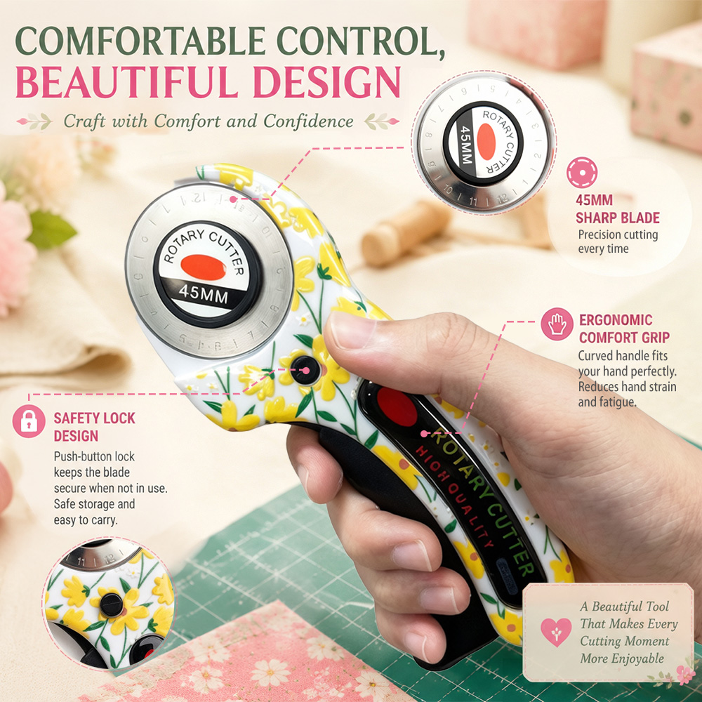 Rotary Cutter 45mm Card Paper  - огляд і ціна Rotary Cutter For Fabric 45Mm
