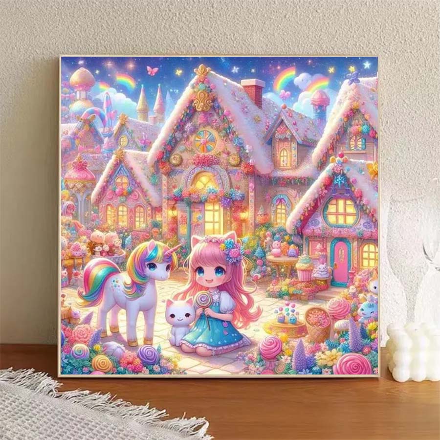 1 piece 5D DIY flocking cloth, - огляд і ціна 5D Diamond Painting Kit Full Drill