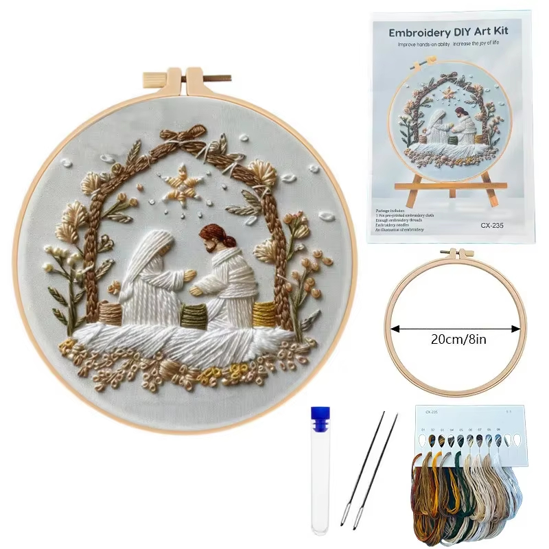 Jesus Birth Christmas Embroide - огляд і ціна Cotton Embroidery Thread Skeins