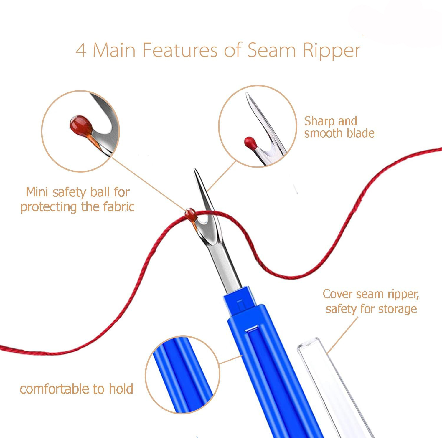 Sewing Seam Ripper Kit  Sewing - огляд і ціна Cotton Embroidery Thread Skeins