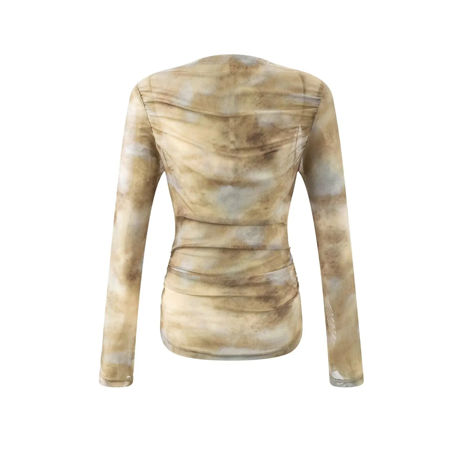 2025 Sexy Tie-Dye Print Ruched - огляд і ціна Embroidery