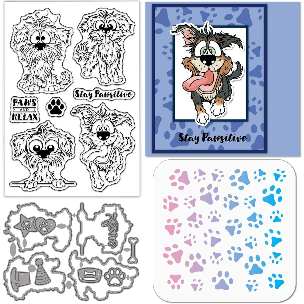 Comic Dog Clear Silicone Stamp - огляд і ціна Clear Silicone Stamps For Card Making
