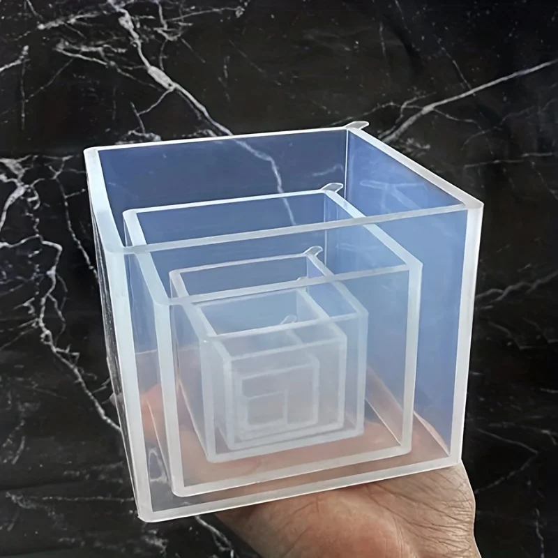 5 pcs Square Resin Mold Silico - огляд і ціна Silicone Epoxy Resin Molds Set