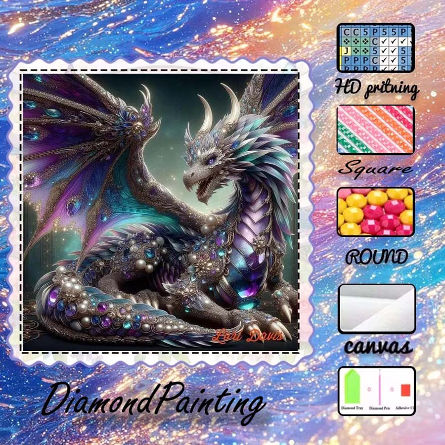 1 piece 5D DIY flocking cloth, - огляд і ціна 5D Diamond Painting Kit Full Drill