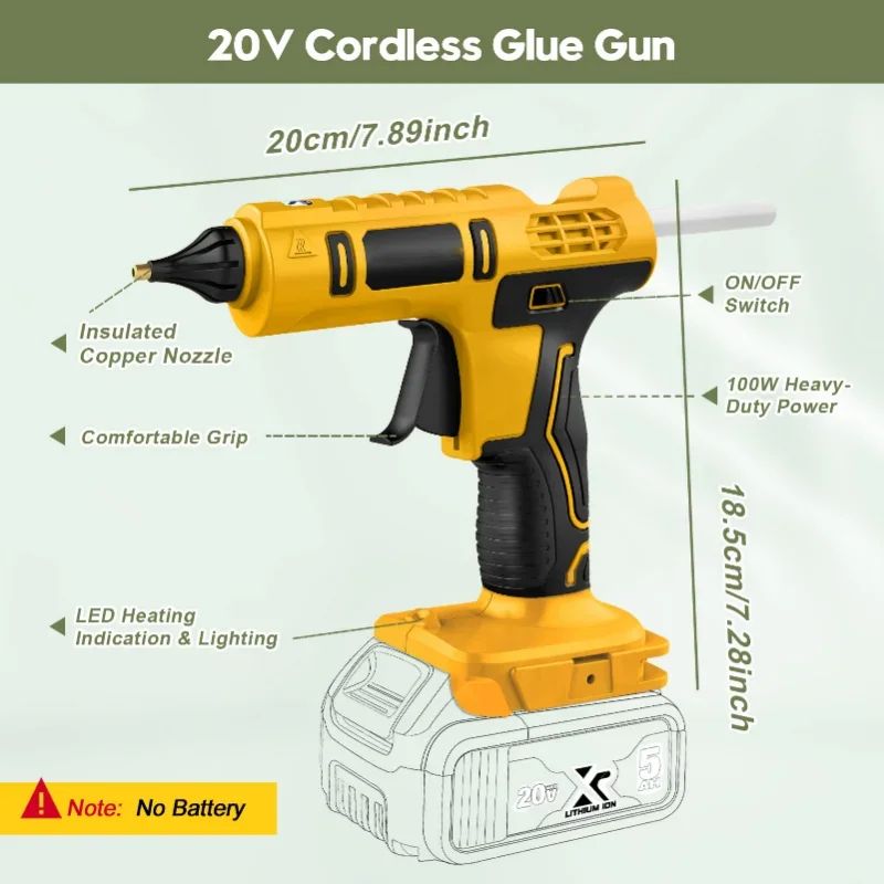 Cordless Electric Handheld Hot - огляд і ціна Hot Melt Glue Gun Cordless