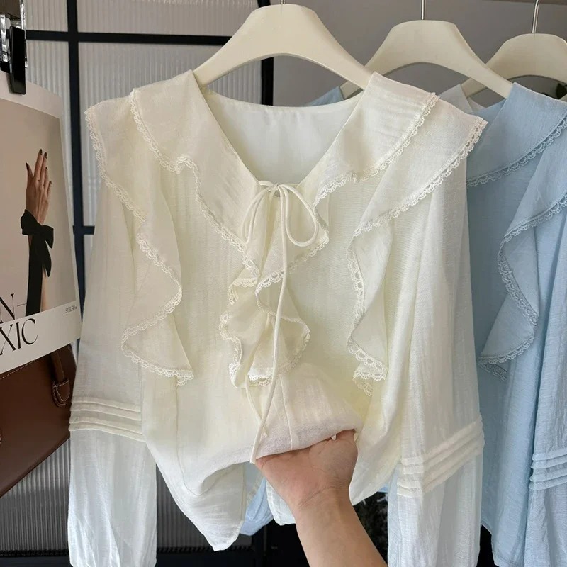 French V-Neck Chic Long Sleeve - огляд і ціна Embroidery