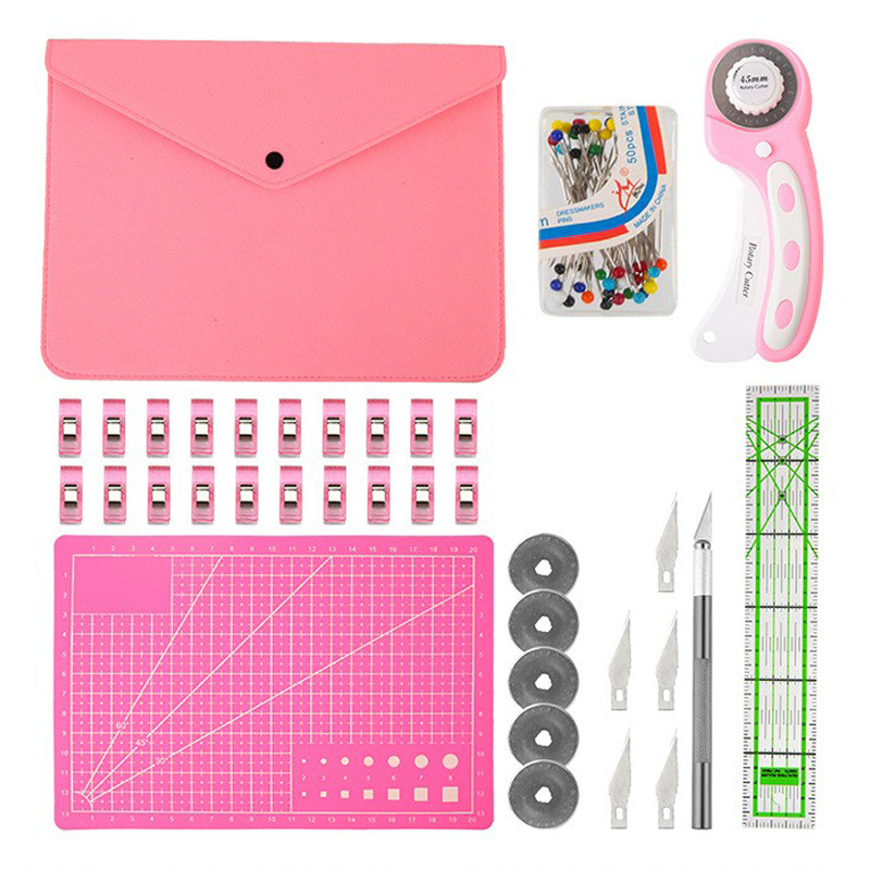 Rotary Cutter Set Pink - Quilt - огляд і ціна Rotary Cutter For Fabric 45Mm