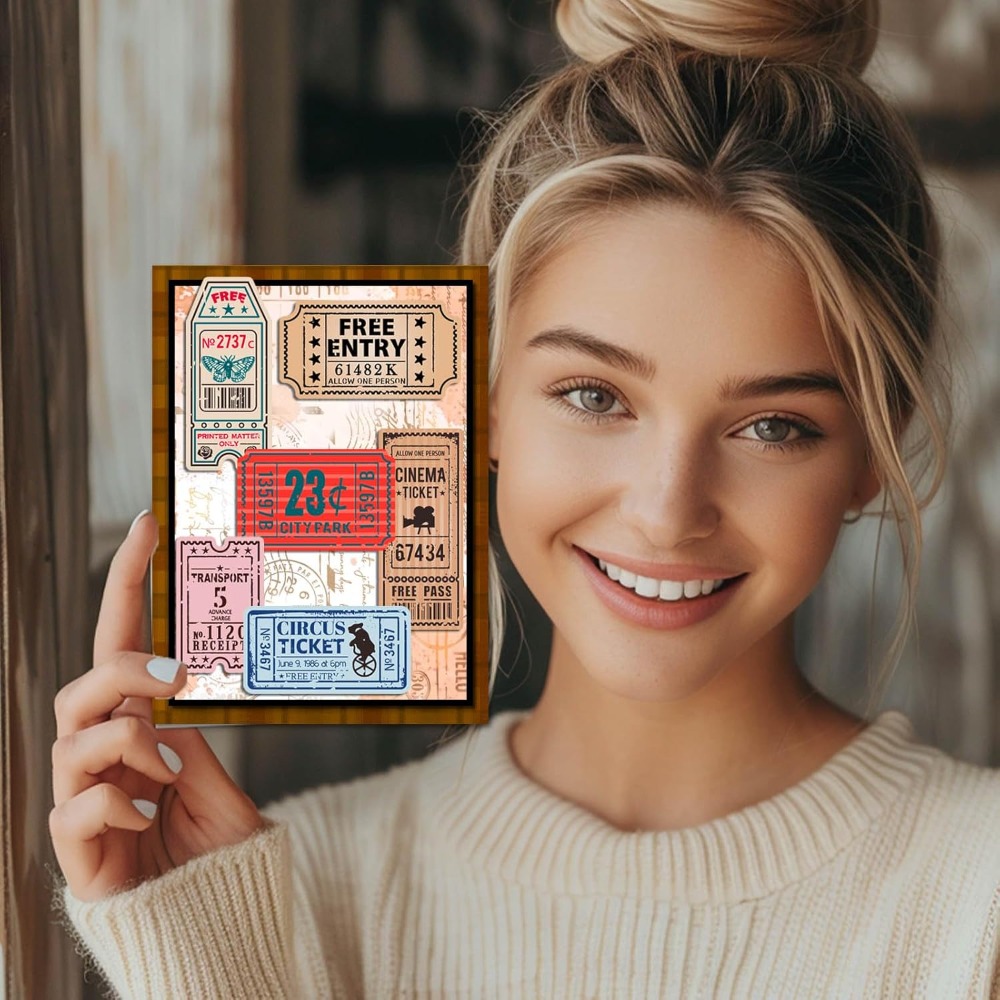 Vintage Ticket Clear Stamp for - огляд і ціна Clear Silicone Stamps For Card Making