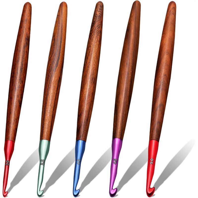 【LAST CHANCE】Ergonomic Crochet - огляд і ціна Wooden Crochet Hooks Ergonomic Handle