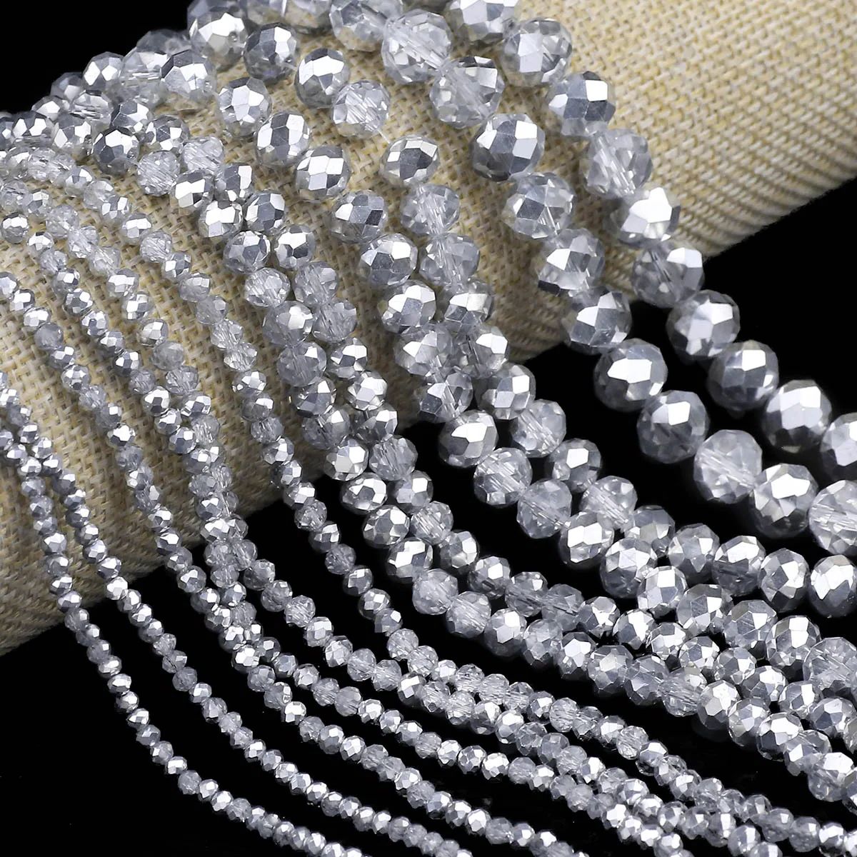 Half Silver Color Transparent  - огляд і ціна Glass Seed Beads 2Mm Jewelry Making