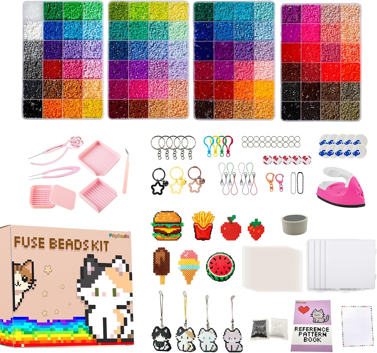 Fuse Beads Kit-Easy DIY-96 Col - огляд і ціна Beading