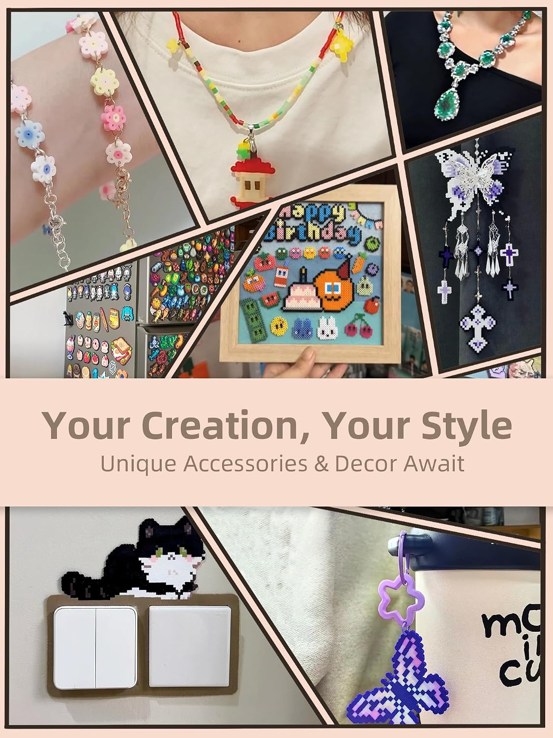 Fuse Beads Kit-Easy DIY-96 Col - огляд і ціна Beading